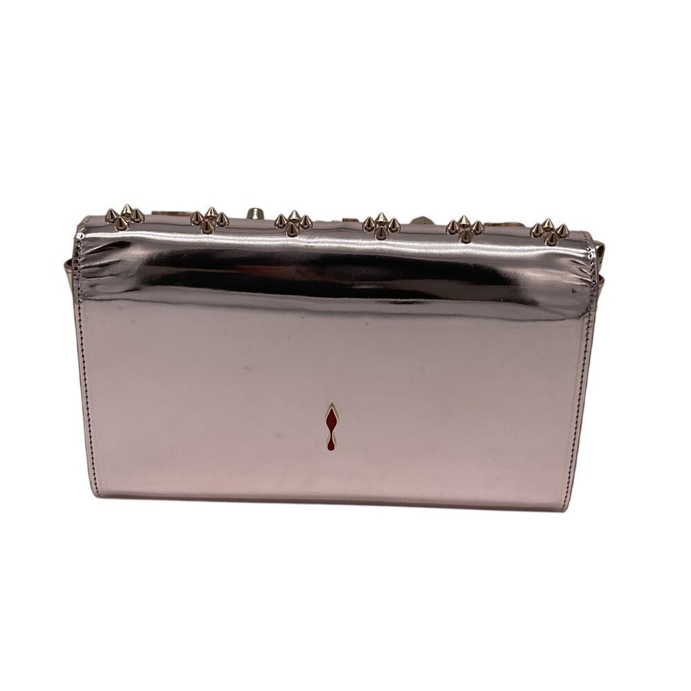Christian Louboutin Studded Pink Paloma Clutch Bag - Picture 3 of 8
